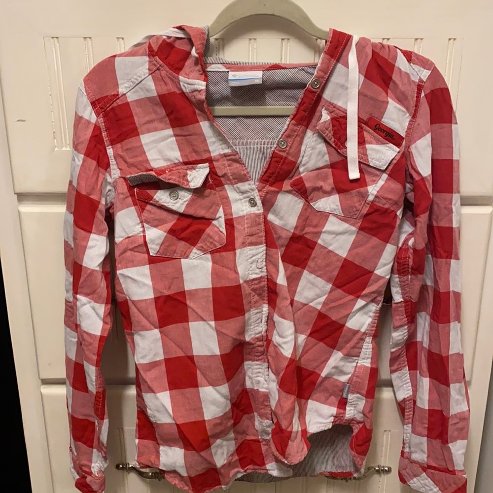 Hooded UGA Columbia Flannel